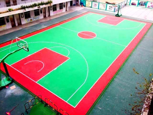 深圳新桥小学篮球场改造